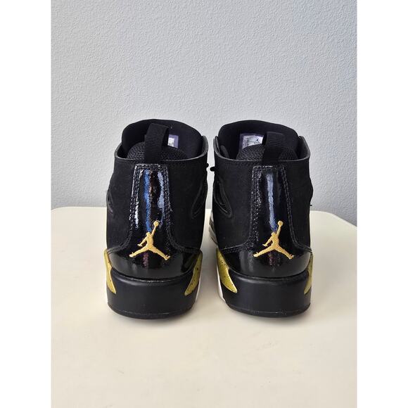 Kids Air Jordan 12 Sneakers Retro GS Black Gold Size 5.5Y Streetwear 90 - Picture 3 of 7